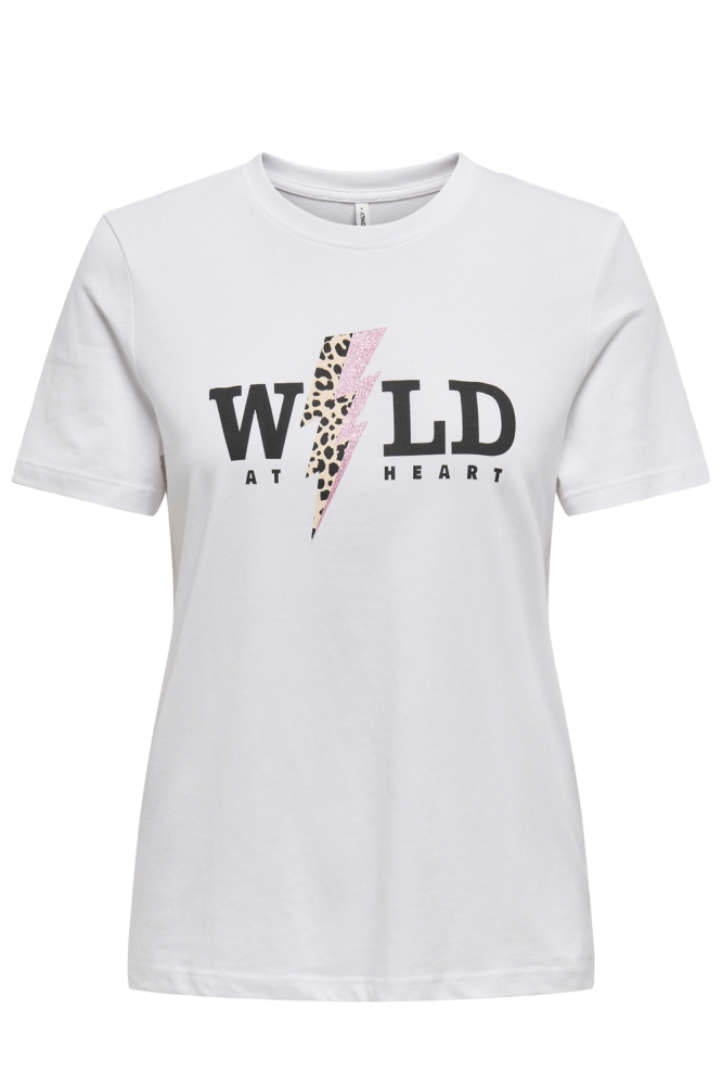 ONLHENNY LIFE REG S/S TOP BOX CS JR 15327666 BRIGHT WHITE/WILD